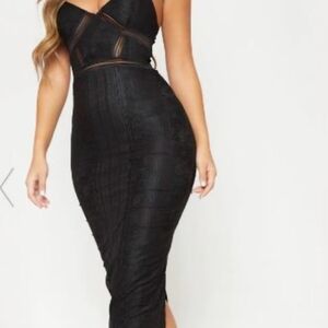 Fashion Nova Elegant Black Women's Dress